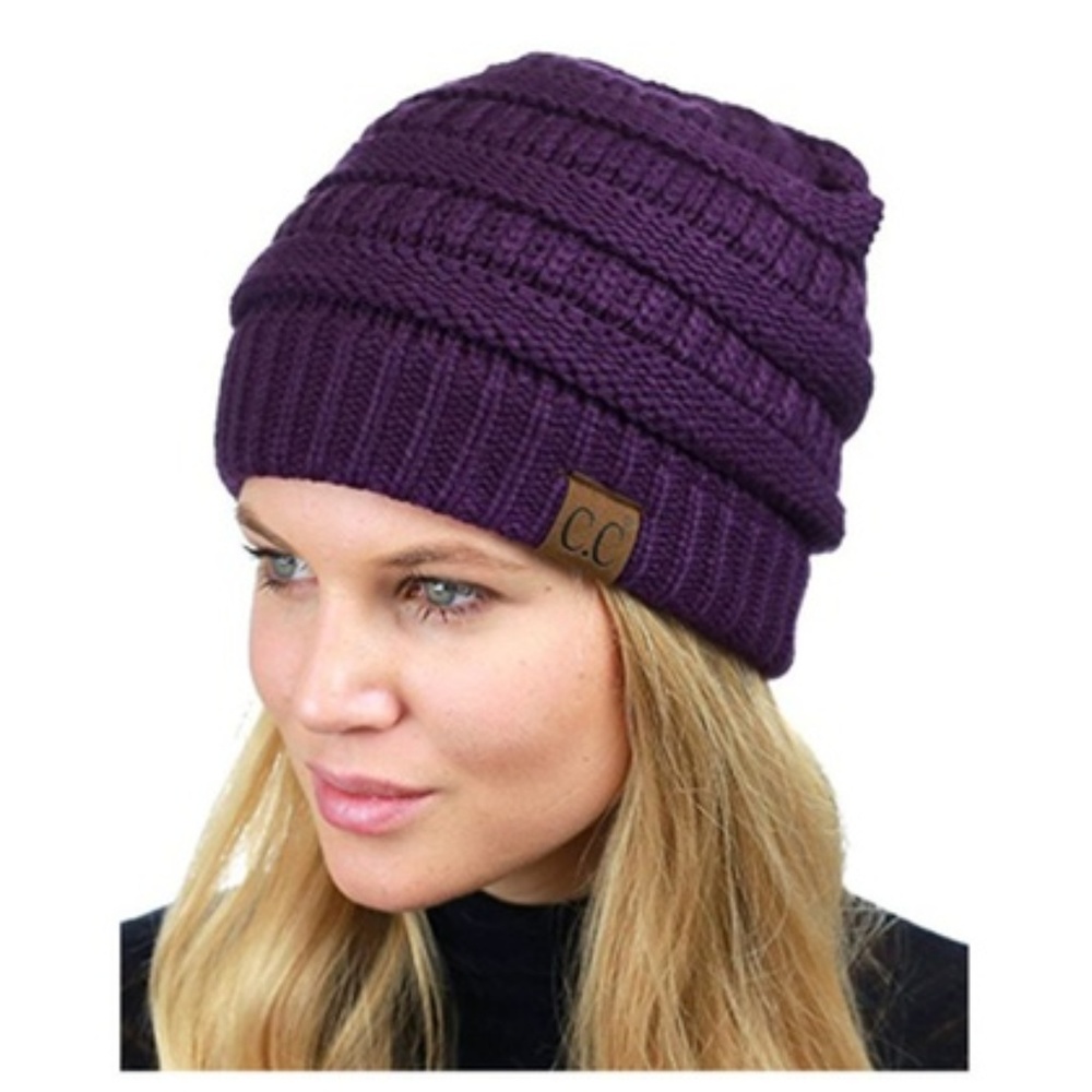 CC Winter Beanie Original Authentic Hat - Purple